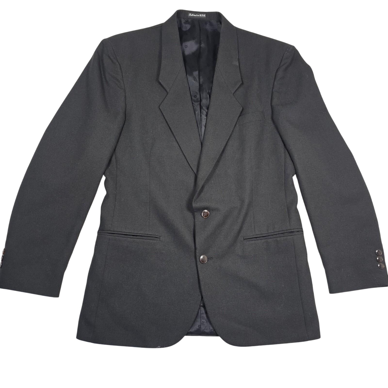 Cellini Collection Mens Black Blazer Size 40l